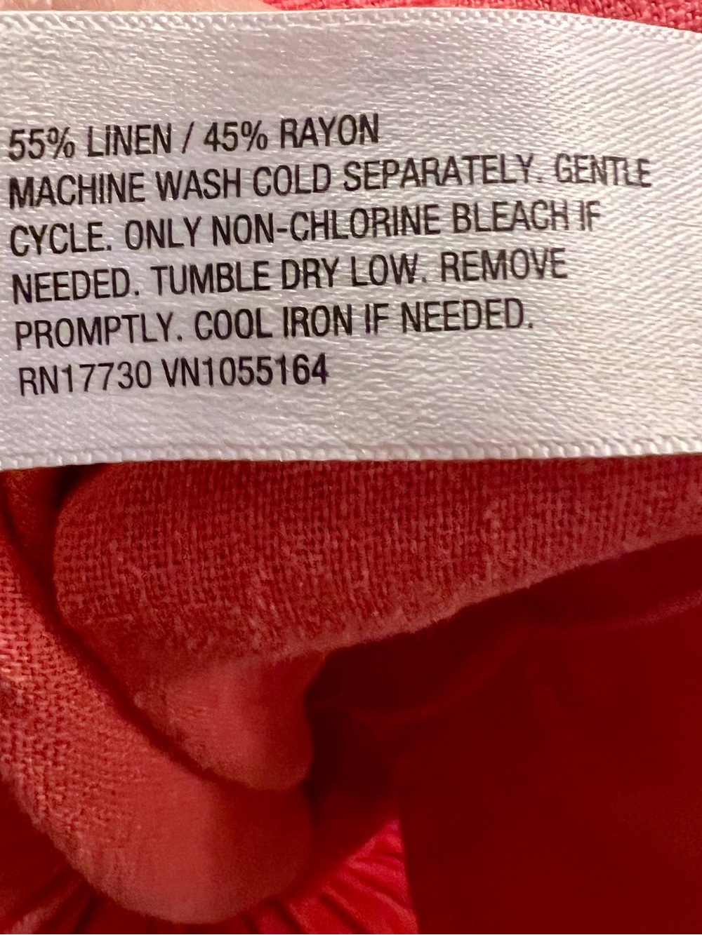 a new day Coral High-Waist Elastic Linen-Blend Shorts - Picture 7 of 7